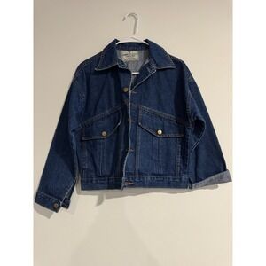 Vintage American Eagle Classic Denim Jean Jacket Women's Large Y2K retro 90s